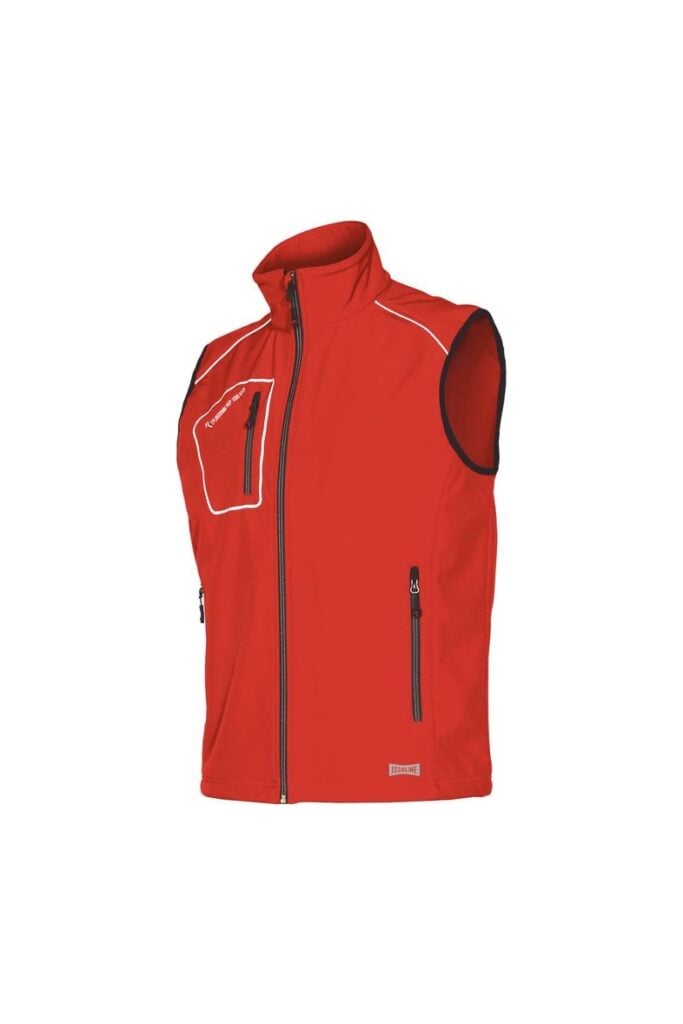Team Maker Plus - Chaleco de trabajo Snappy - Issaline 04509 - Arteotroworkshop - Rojo